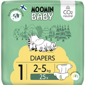 Moomin Ecologische Luiers Maat 1 Newborn 25 stuks