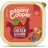 11x Edgard & Cooper Kuipje Vers Vlees Senior Hondenvoer Kip - Zalm 150 gr