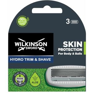 1+1 gratis: Wilkinson Hydro Trim & Shave Body & Balls Navulmesjes 3 stuks