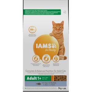 3x Iams Cat Adult Tuna 3 kg