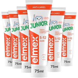 6x Elmex Gel-Tandpasta Junior (5-12 Jaar) 75 ml