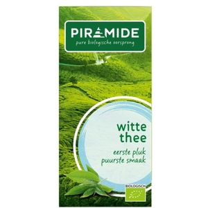 3x Piramide Biologische Witte Theezakjes 20 stuks