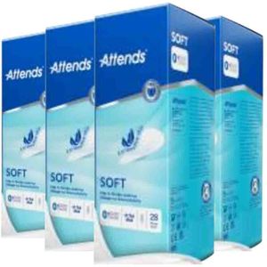Attends - Soft Ultra Mini 0 - Inlegkruisjes - 28 Stuks - Voor Zeer Licht Urineverlies
