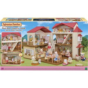 Sylvanian Families 5708- Nieuw groot poppenhuis met geheime speelkamer- poppenhuis- exclusief speelfiguren en accessoires