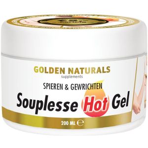 Golden Naturals - Souplesse Hot Gel - 200 ml - Verwarmende Gel - Voor Soepele Spieren