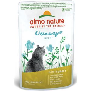 Almo Nature Cat Pouch Urine hulp Kalkoen 70 gr