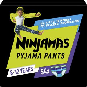 Pampers Ninjamas Nachtluiers Maat 8 (8-12 jaar) Jongen 54 stuks