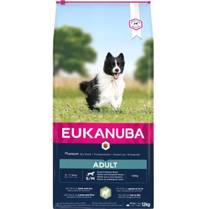 Eukanuba Dog Adult Small - Medium Lam - Rijst 12 kg