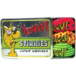 Yeowww! Stinkies Catnip Sardientjes in Blik - Catnip voor katten - Kattenkruid - Catnip - 3 stuks