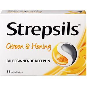 Strepsils Zuigtabletten Citroen & Honing 36 tabletten