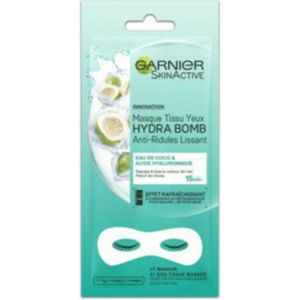 3x Garnier SkinActive Tissue Oogmasker Hydra Bomb Coconut
