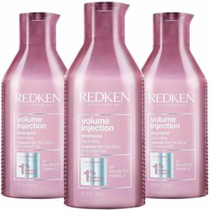 3x Redken Volume Injection Shampoo 300 ml
