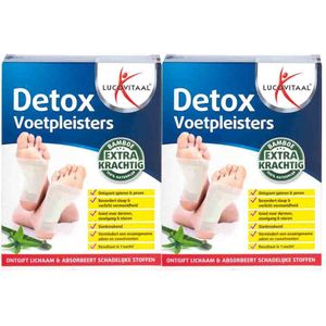 2x Lucovitaal Detox Voetpleisters 10 stuks