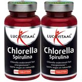 2x Lucovitaal Chlorella Spirulina 200 tabletten
