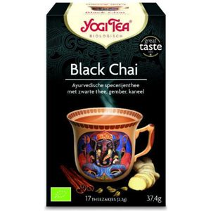6x Yogi tea Black Chai Biologisch 17 stuks