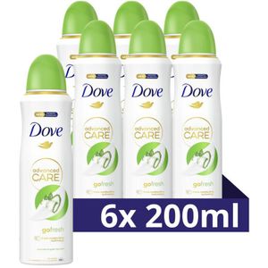 6x Dove Deodorant Spray Cucumber & Green Tea 200 ml