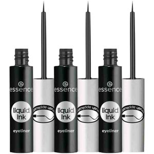 3x essence Liquid Ink Eyeliner Black 3 ml
