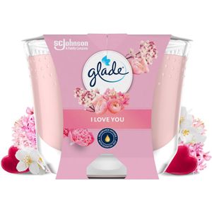 Glade Geurkaars I Love You 100% Raapzaadwax 204 gr