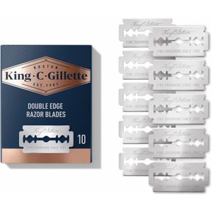 6x King C. Gillette Double Edge Safety Razor Navulling Scheermesjes 10 stuks