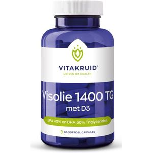 Vitakruid Visolie 1400 TG Met D3 60 capsules