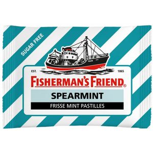 3x Fishermansfriend Zak Spearmint Suikervrij 25 gr