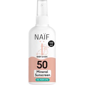 Naïf - Baby & Kids - Minerale Zonnebrand Spray - SPF 50 - 100 ml