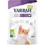14x Yarrah Bio Kattenvoer Kalkoen 85 gr