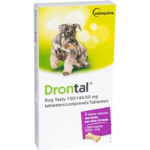 Drontal Dog Flavour Ontworming Tabletten Vanaf 10 kg 6 tabletten