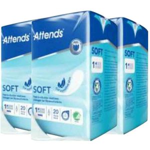 3x Attends Inlegger Soft Mini 1 20 stuks