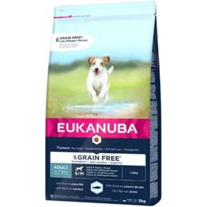 Eukanuba Dog Adult Small - Medium Graanvrij Vis 12 kg
