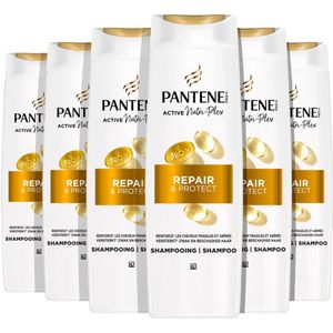 Pantene Pro-V Active Nutri-Plex Repair & Protect Shampoo - voor Droog, Beschadigd haar - Voordeelverpakking 6 x 250ml