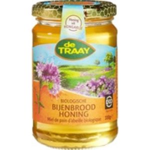 De Traay Bijenbrood Honing Biologisch 350 gr