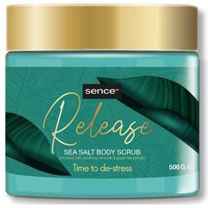 6x Sence Of Wellness Release Sea Salt Body Scrub Time To De-Stress 500 gr