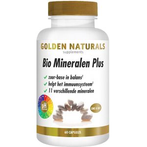 2x Golden Naturals Bio Mineralen Plus 60 vegacapsules