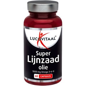 2+2 gratis: 3x Lucovitaal Super Lijnzaad Olie 1000 mg Omega 3-6-9 60 capsules