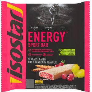 Isostar High Energy Sportreep Cranberry 3 x 40 gr
