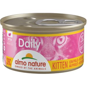 24x Almo Nature Daily Kattenvoer Kitten Kip 85 gr