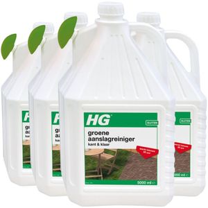 4x HG Groene Aanslag Reiniger Kant & Klaar 5 liter