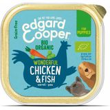 17x Edgard & Cooper Kuipje Vers Vlees Puppy Hondenvoer Bio Kip - Vis 100 gr