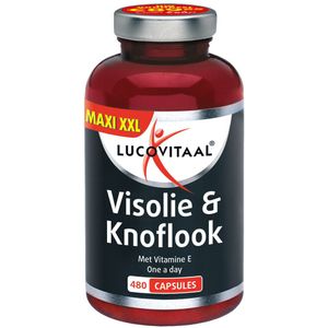 3x Lucovitaal Visolie & Knoflook 480 capsules