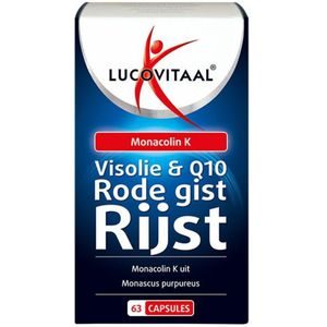 2+2 gratis: Lucovitaal Rode Gist Rijst met Visolie en Q10 63 capsules