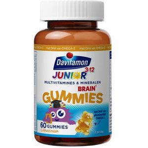 Davitamon Junior 3+ Brain gummies - multivitamine kinderen - 60 stuks - Multivitaminen