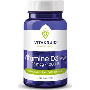 Vitakruid Vitamine D3 25 mcg Vegan 120 tabletten