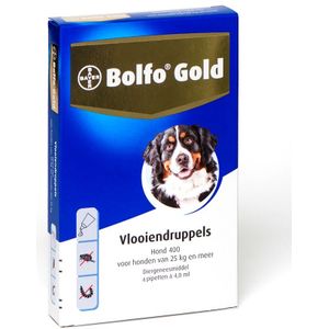 Bolfo Gold Anti Vlooiendruppels Hond vanaf 25 kg 4 pipetten
