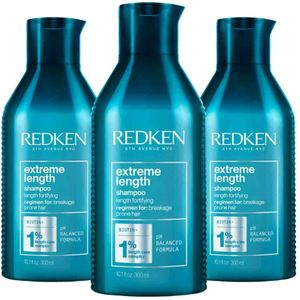 3x Redken Extreme Length Shampoo 300 ml