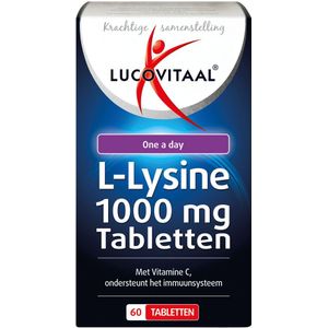 2+2 gratis: Lucovitaal L-Lysine 1000 mg 60 tabletten