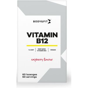 Body & Fit Vitamine B12 Raspberry 60 zuigtabletten