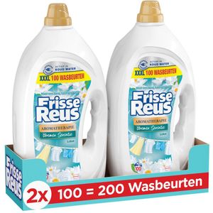 2x Witte Reus Wasmiddel Frisse Reus Gel Lotus 100 Wasbeurten 4,5 liter