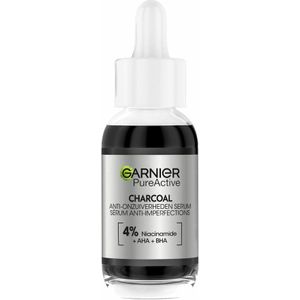 3x Garnier SkinActive Pure Active Charcoal Anti-Onzuiverheden Serum 30 ml