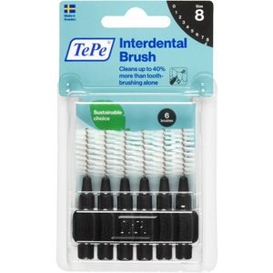 6x TePe Interdentale Ragers Original 1,5 mm Zwart 6 stuks